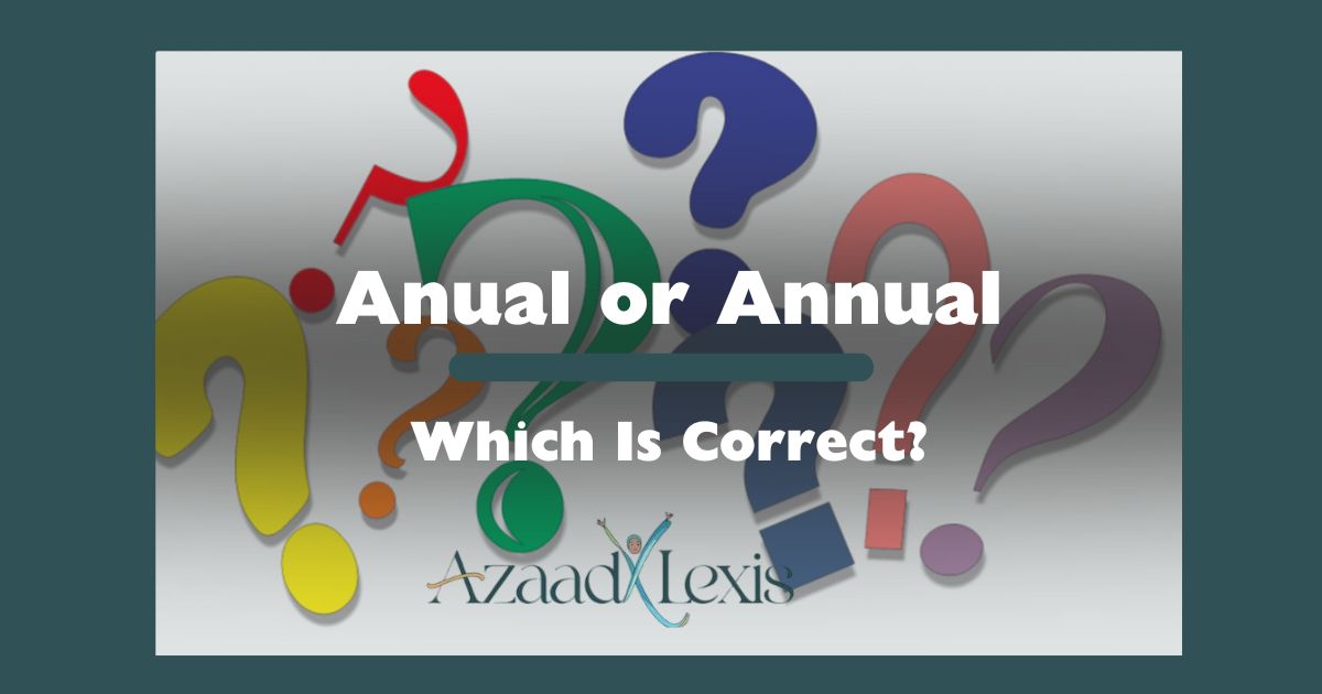 Anual or Annual