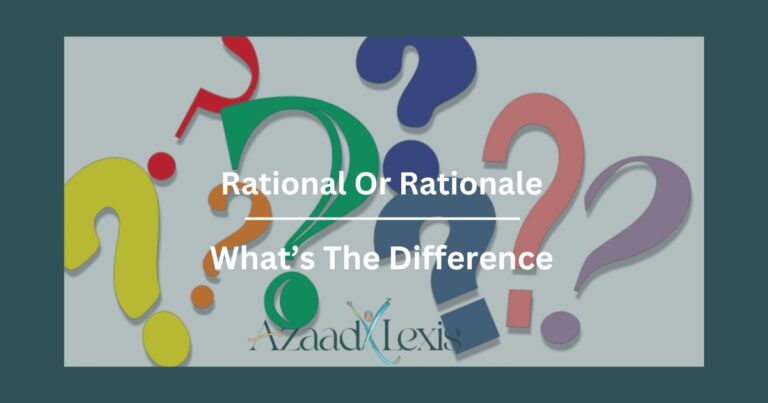 Rational-Or-Rationale