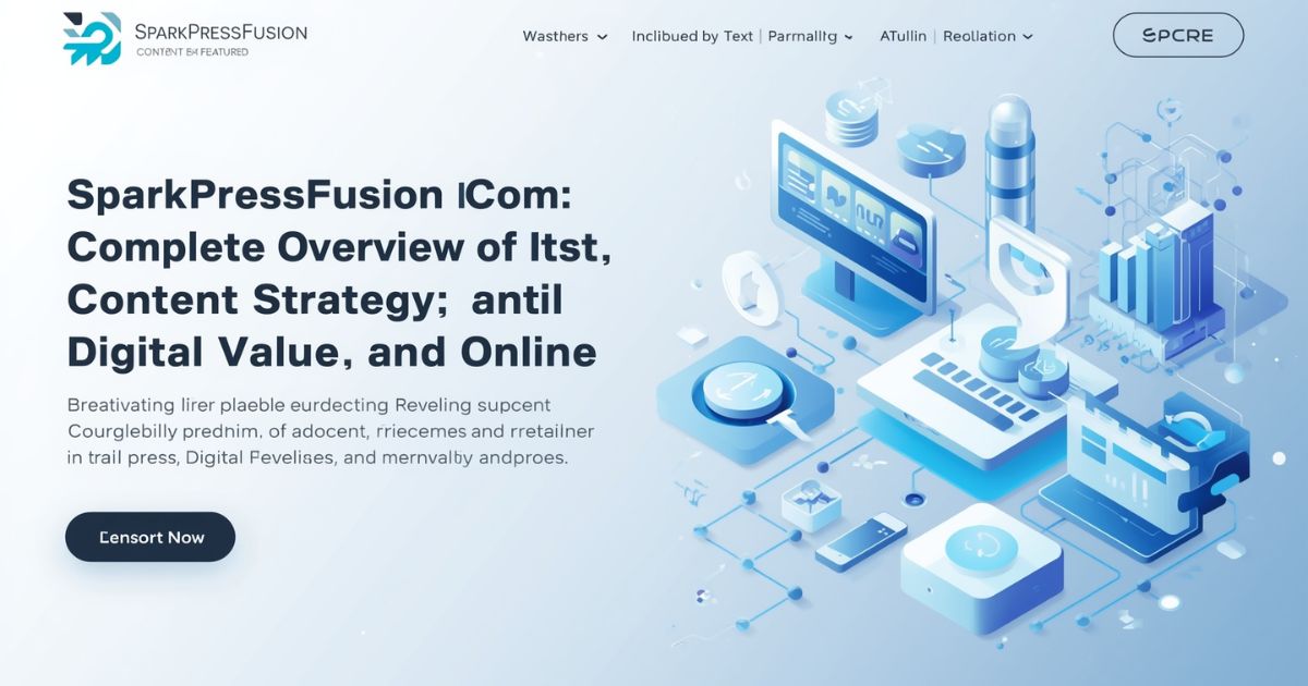 SparkPressFusion Com: A Complete Overview of Its Purpose, Features, Digital Value, and Online Identity